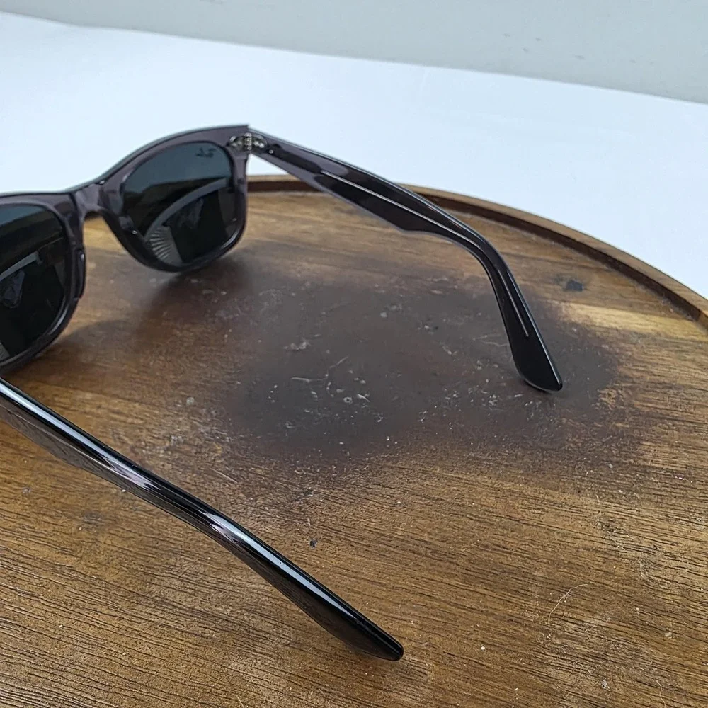 Ray-Ban RB2140 Wayfarer Sunglasses Mens 50-22 Black Gray Tinted Italy 6641/R5